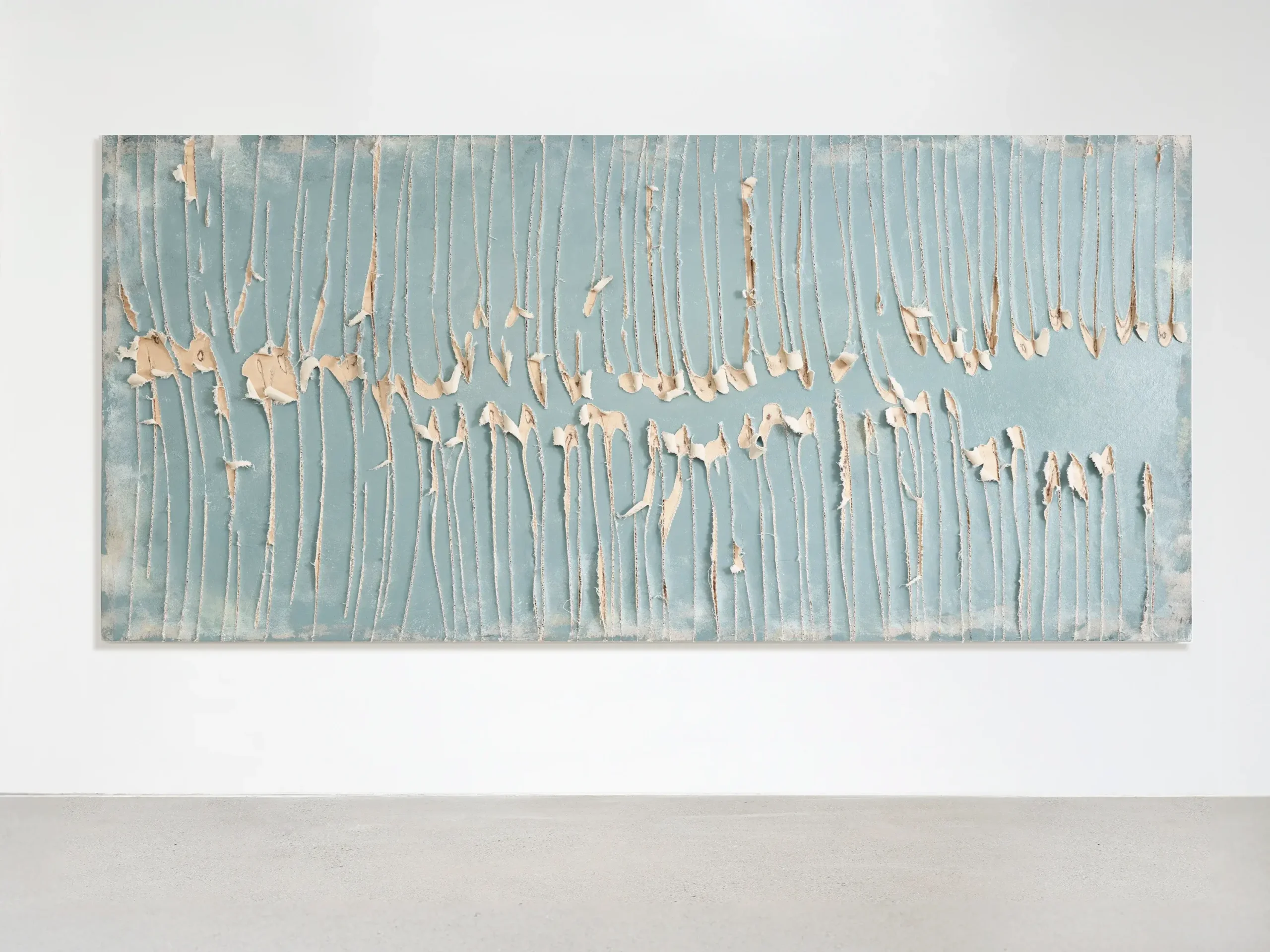 "Untitled #9" Housepaint Canvas Plywood 42x90